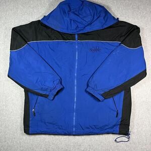 Cheneral Royal Color-block Windbreaker Jacket Men's Size XL Hooded Full Zip